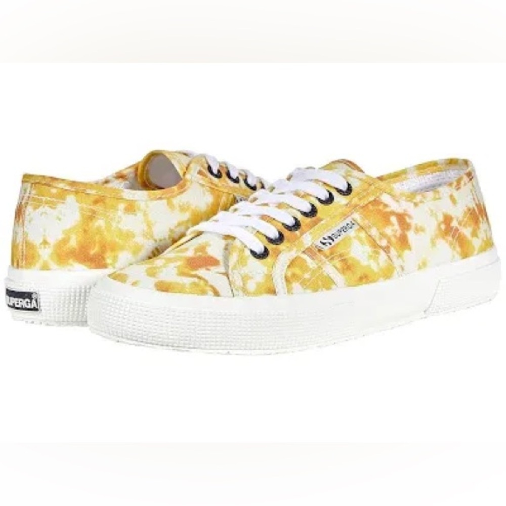 Superga Yellow Tie-Dye‎ Sneakers size 8.5